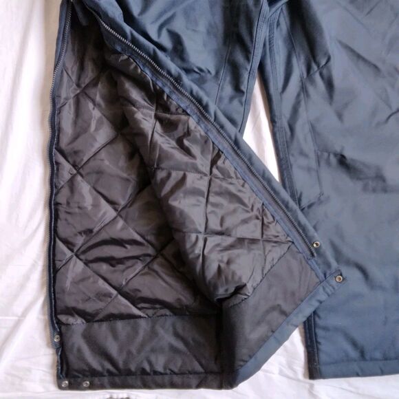 Walls Work Wear Insulated Bib Overalls Blue Quilted Lined Work Pants Mens 2XL - Picture 6 of 12